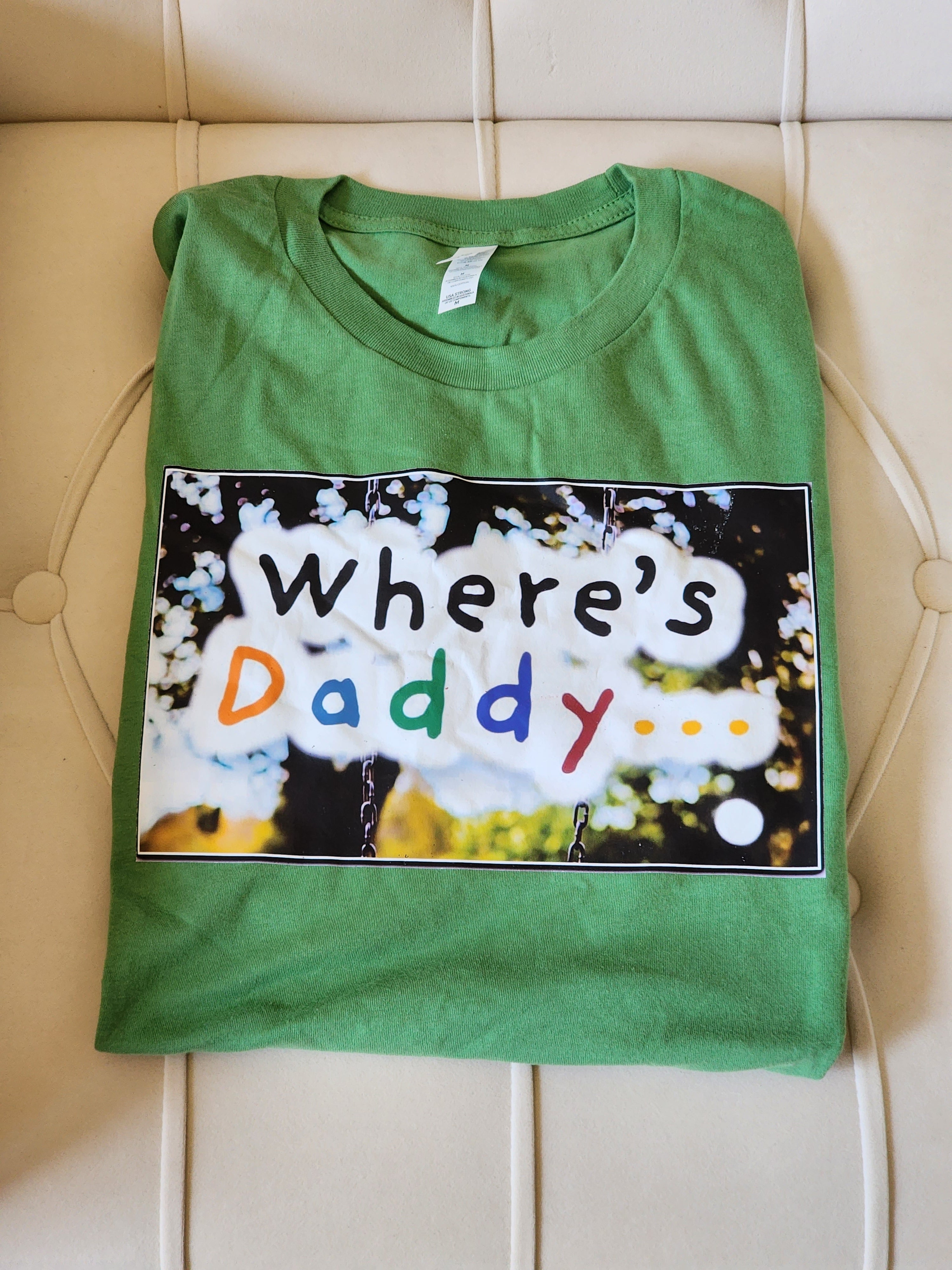 where's daddy - short sleeve shirt (grass green)